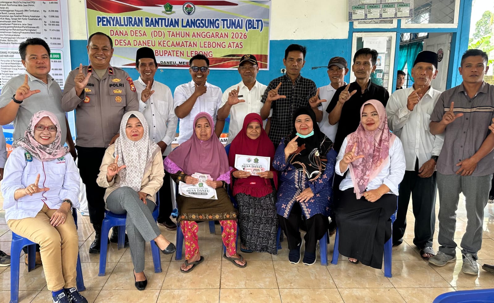 Pemerintah Desa Daneu, Mulai Salurkan BLT DD Tahun Anggaran 2026