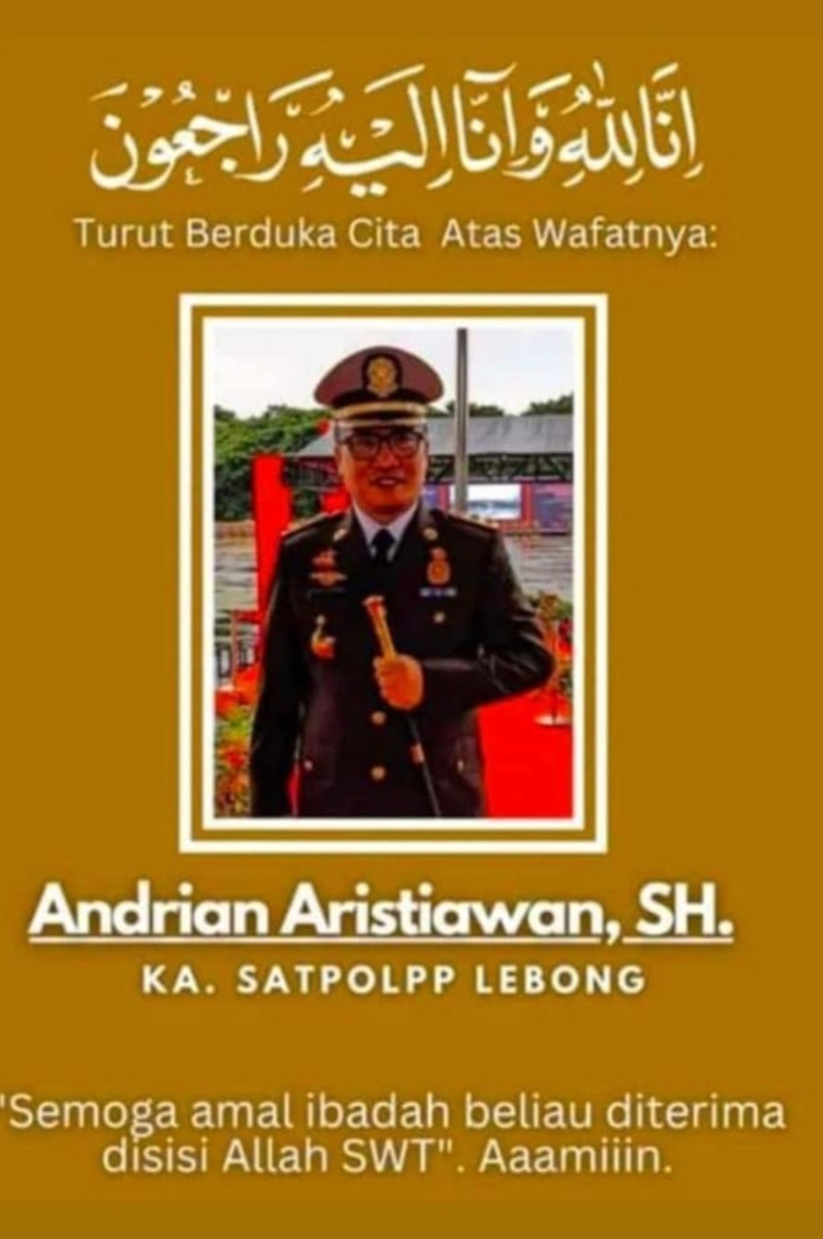 Carles Ronsen Sampaikan Duka Cita Mendalam Atas Wafatnya Kasatpol-PP Lebong