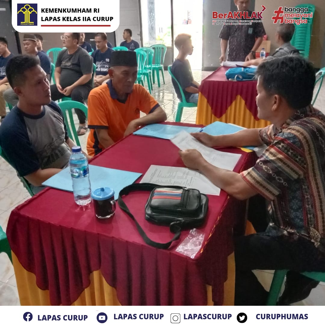 pengambilan Data Litmas oleh Petugas PK Bapas terhadap WBP Lapas Klas II A Curup