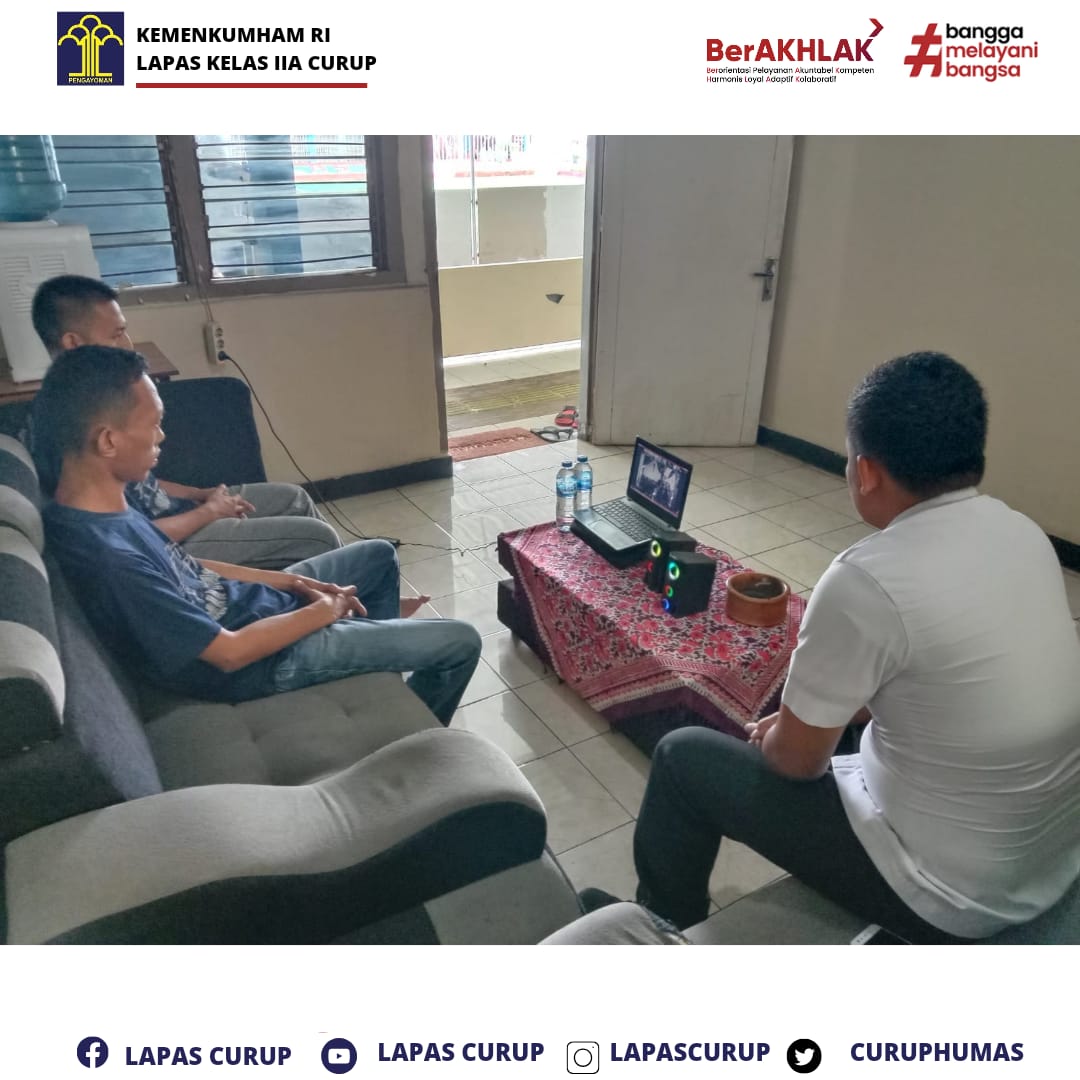 Kegiatan Bimbingan kerohanian WBP Lapas Klas II A Curup yang beragama Kristen