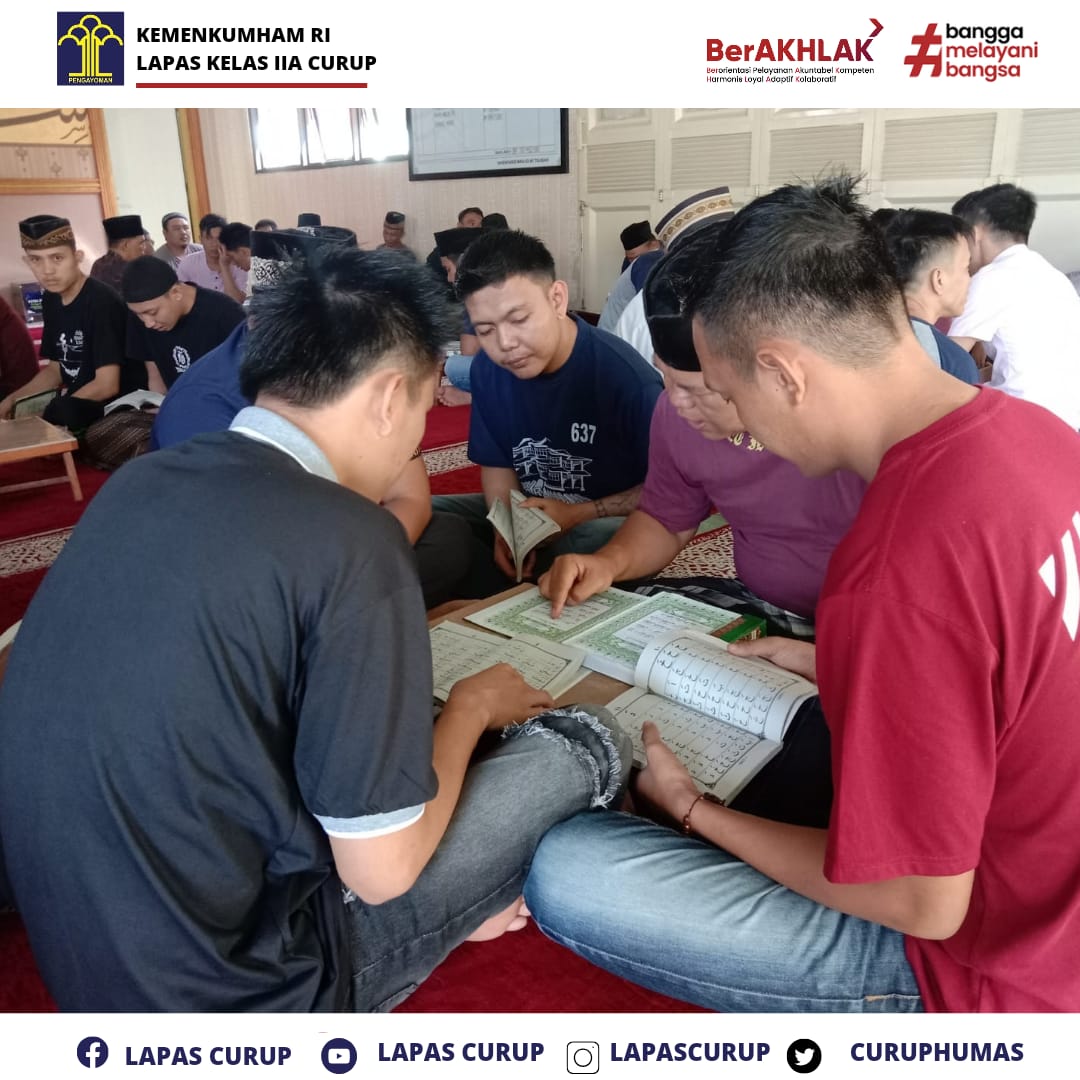 Program pembinaan kerohanian Kegiatan belajar iqra' dan alqur'an WBP Lapas Klas II A Curup