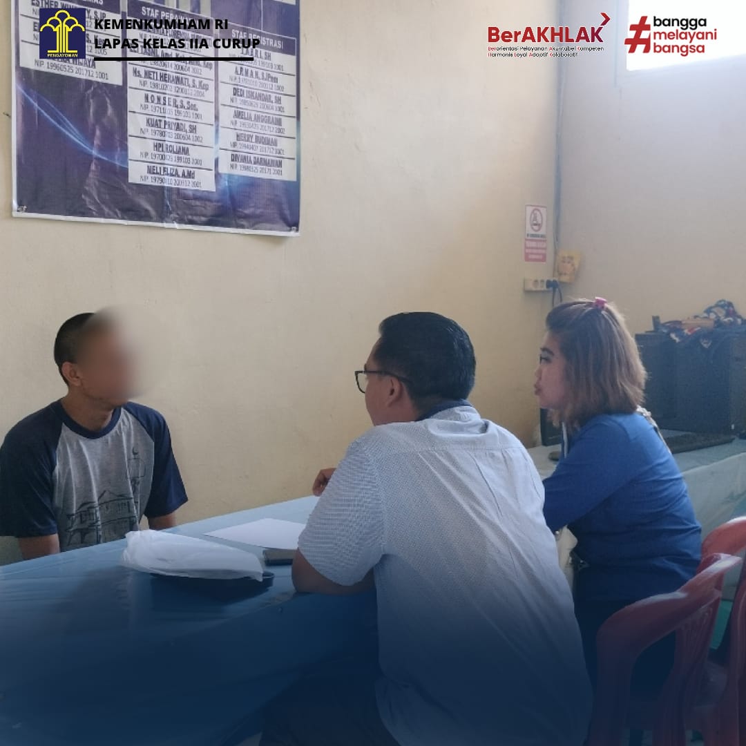 Laksanakan Layanan Bantuan Hukum Bagi WBP, Lapas Curup Fasilitasi Pertemuan Pihak LBH dengan WBP