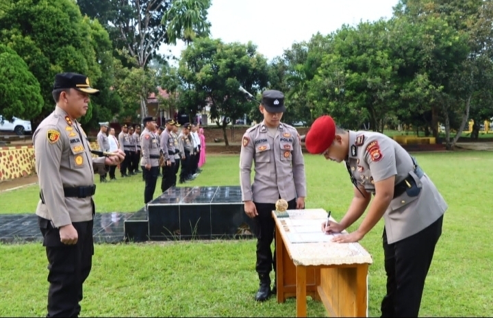 Kapolres Lebong Pimpin Sertijab Jabatan Kasat Reskrim