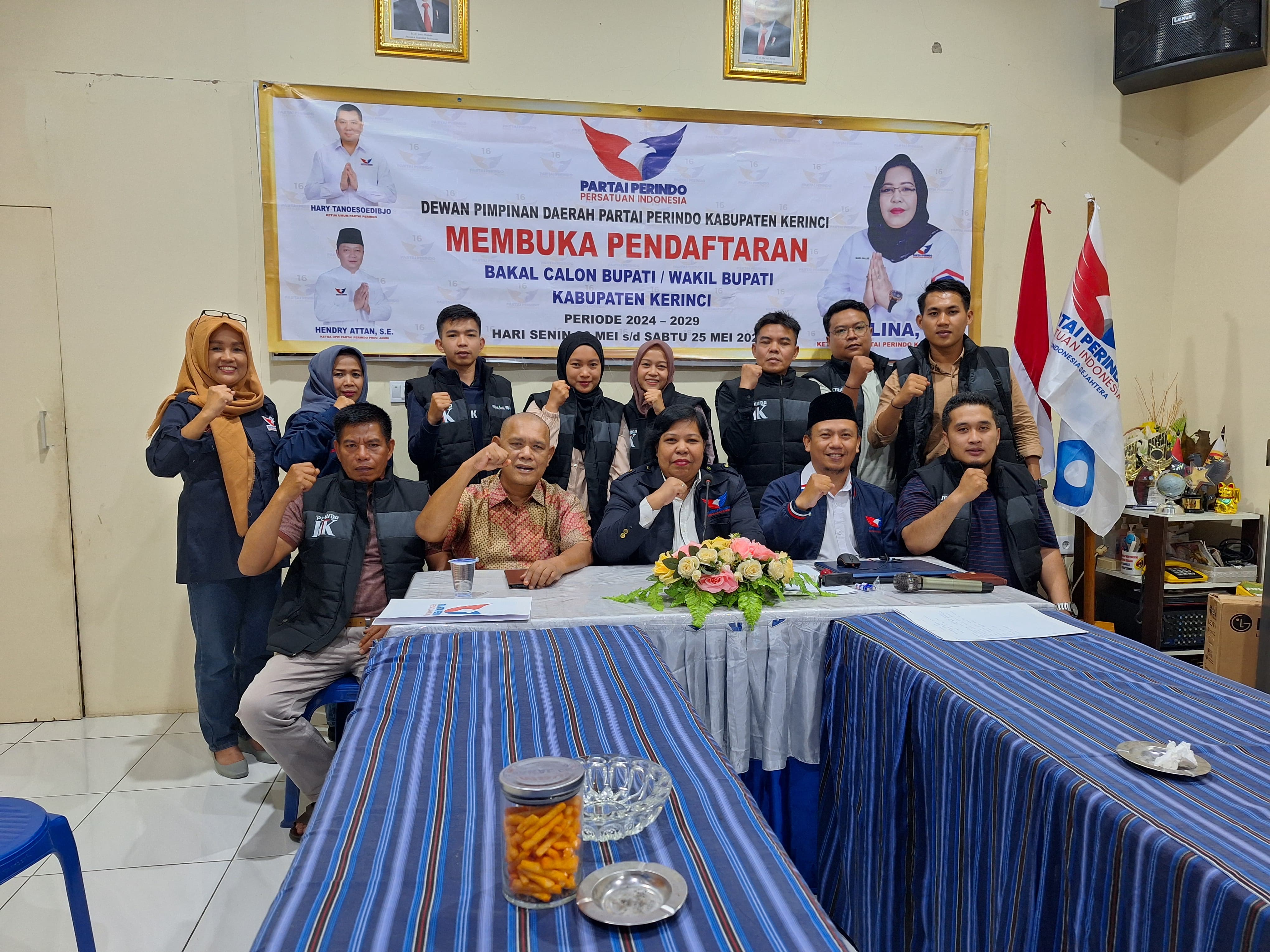 All Out Pilkada Kerinci, PPP dan Perindo menjadi partai ke 7 dan 8 yang di pinang HTK