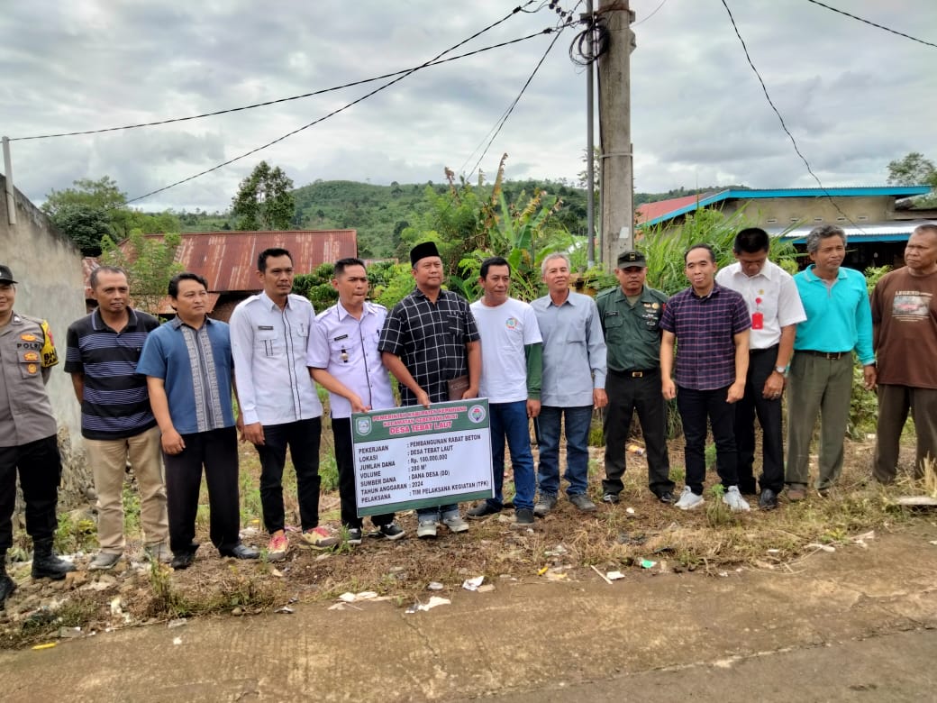 Musyawarah Desa Pra pelaksanaan Pembangunan Desa Tebat Laut kecamatan Seberang Musi kabupaten Kepahiang Tahun Angaran 2024