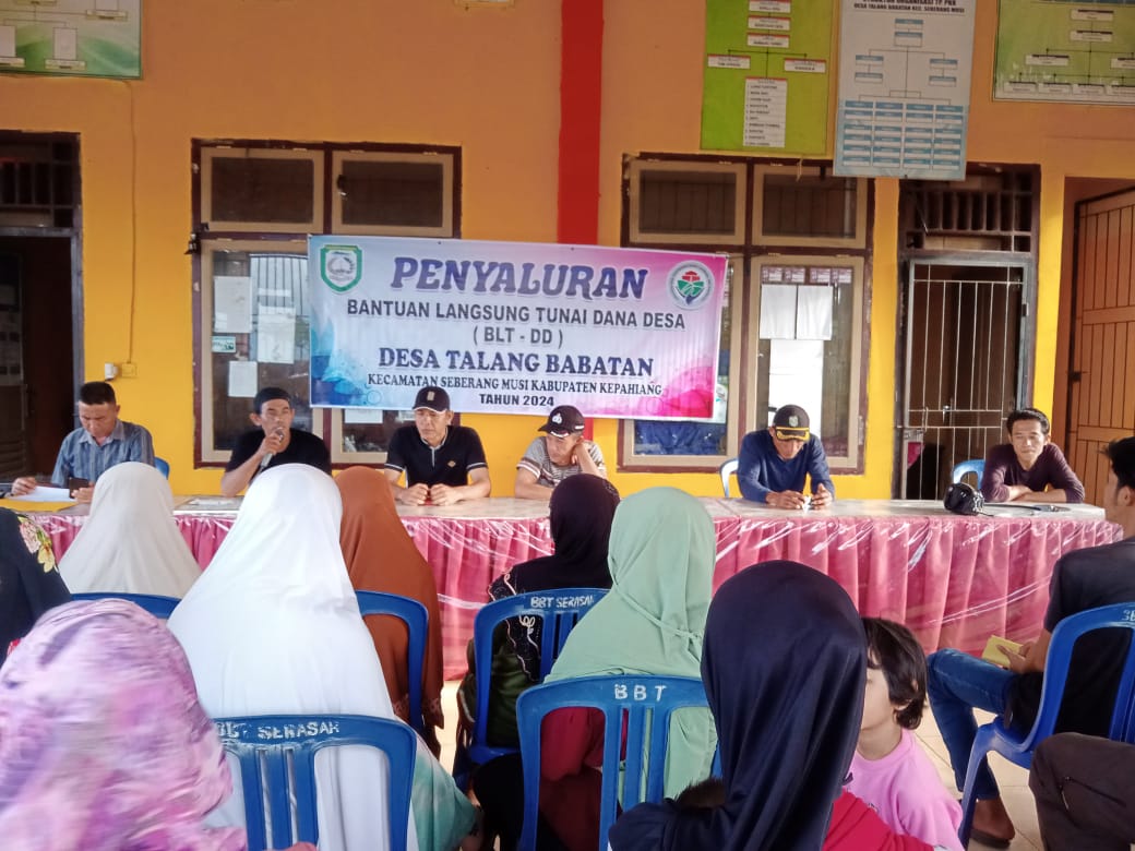 Sebanyak,37 KPM Penerima Bantuan Langsung Tunai (BLT_ DD). Desa Babatan Kecamatan Seberang Musi Kabupaten Kepahiang Tahap 1, TA. ANGGARAN 2024