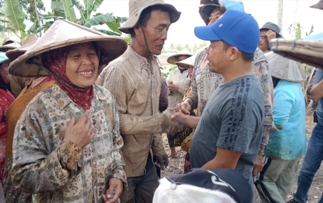 Bupati Pantau Petani Lakukan Pengolahan Lahan Sawah