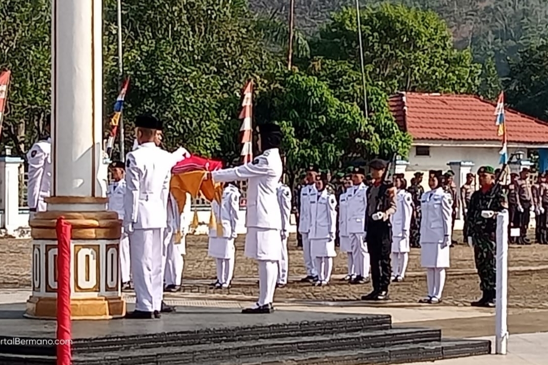 Bupati Pimpin Upacara Bendera Peringati HUT Kemerdekaan RI Ke 79