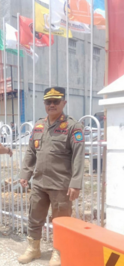 Satpol PP Sungai Penuh,Melaksanakan Pengamanan Proses Pendaftaran Calon Wali Kota dan Wakil Wali Kota Periode 2024 -2029