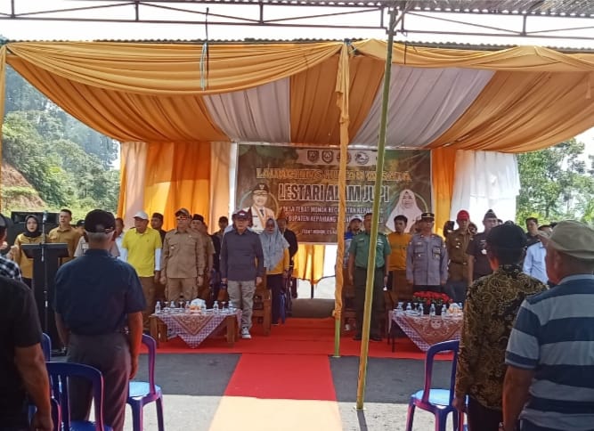 Gubernur Bengkulu Resmikan Hutan Wisata Alam Bukit Jupi Di desa tebat monok kepahiang