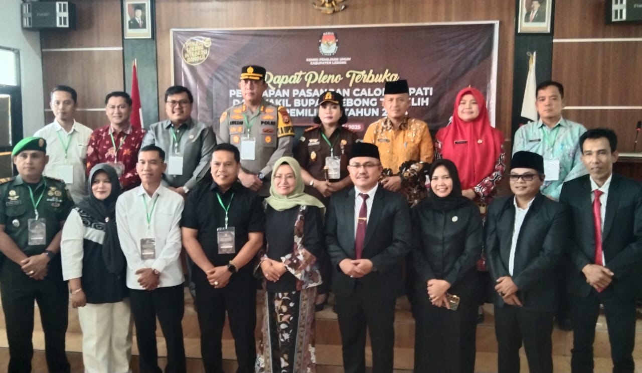 KPU  Lebong Gelar Pleno Penetapan Pasangan Calon Bupati dan Wakil Bupati Terpilih