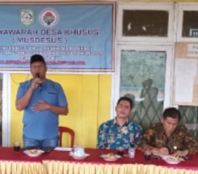 Musdesus Desa tebat Laut Tetapkan 8 KPM Penerima BLT-DD TA. 2025