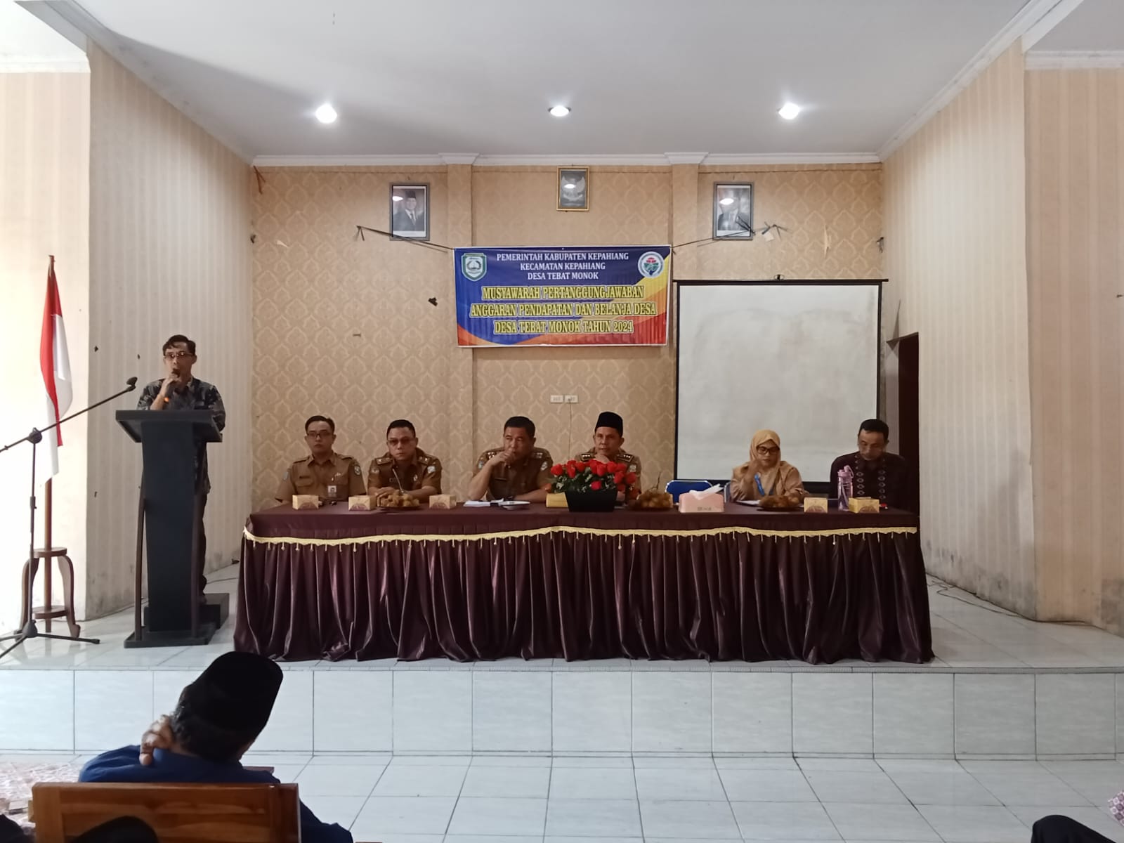 Musyawara Desa Laporan Pertanggung Jawaban APBDes TA. 2024 Desa Tebat Monok