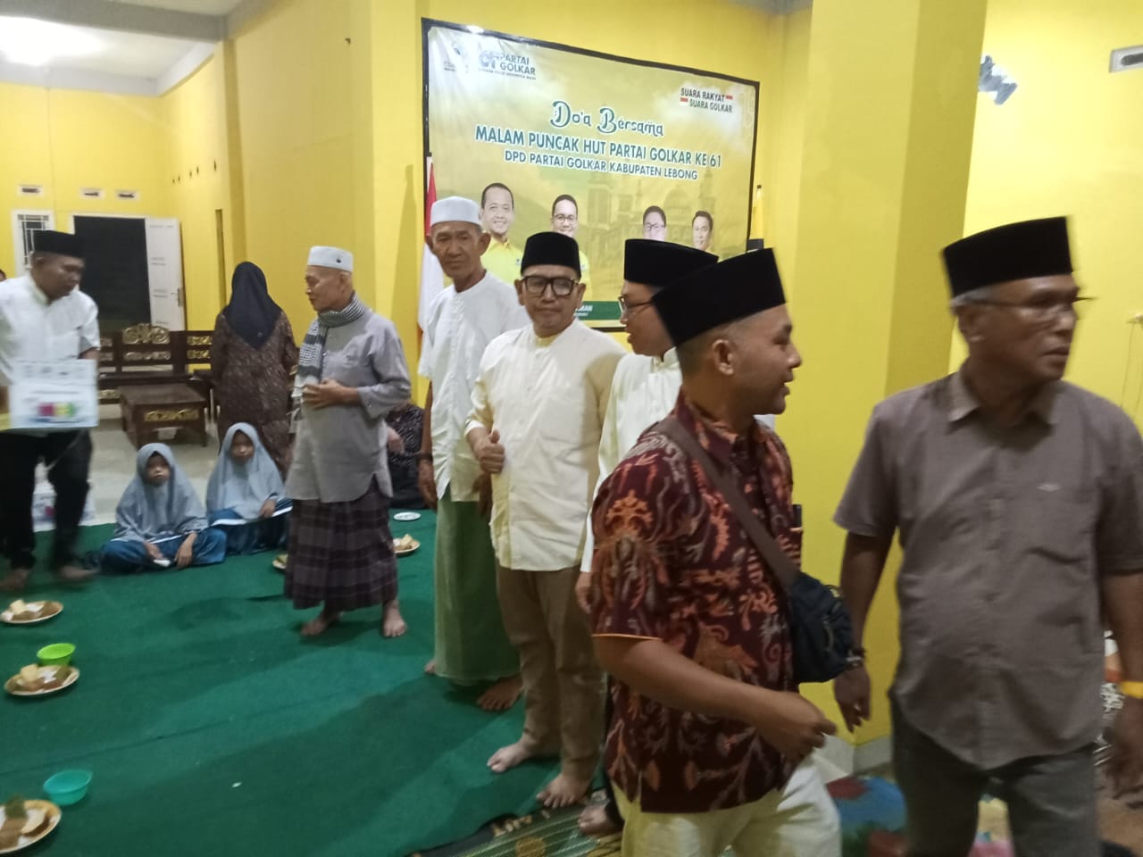 Malam Puncak HUT Ke 61, DPD Partai Golkar Kabupaten Lebong Gelar Do'a Bersama